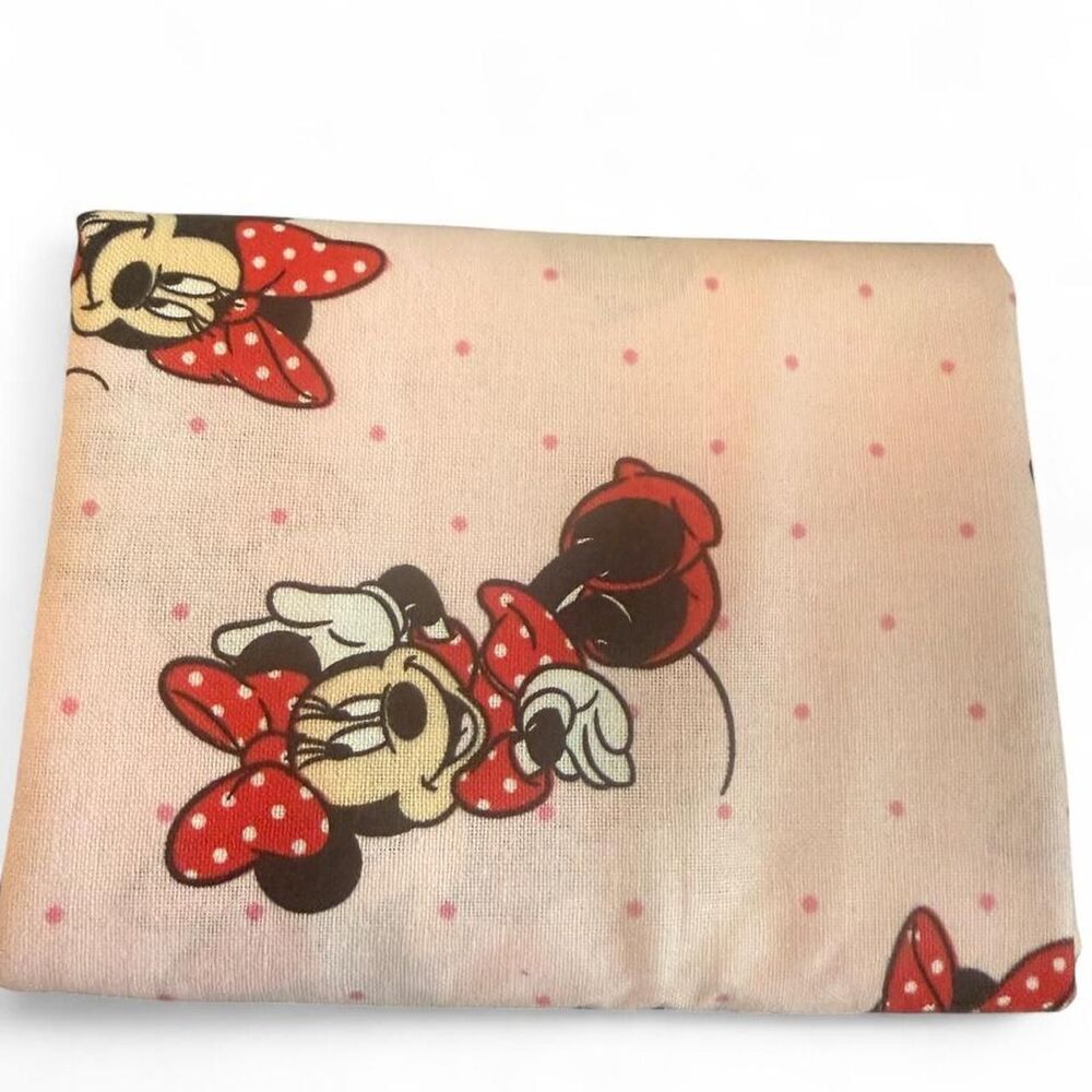 18” x 21” Minnie Mouse Pink Cotton Fabric Fat Quarter Disney Polka